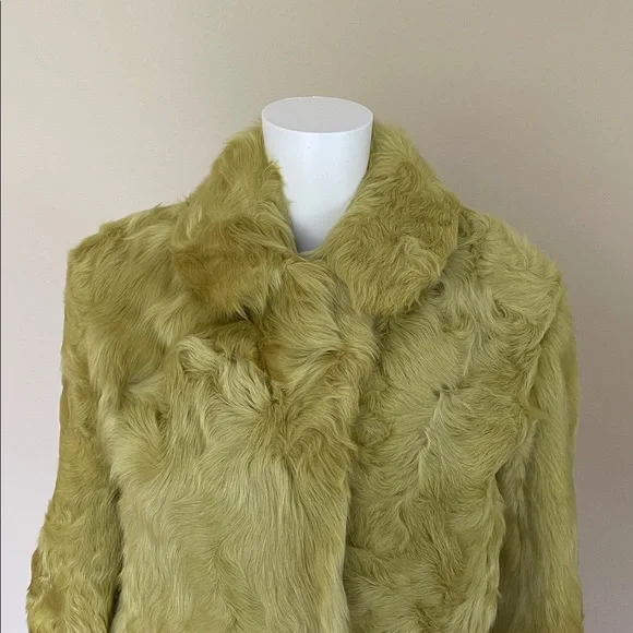 Adrienne Landau Lime Lamb genuine Fur Jacket. - Picture 2 of 8
